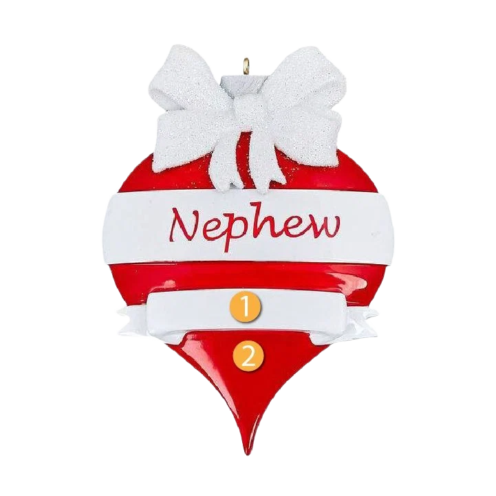 Elegant Rudolph Me Personalized Nephew Ornament Superior