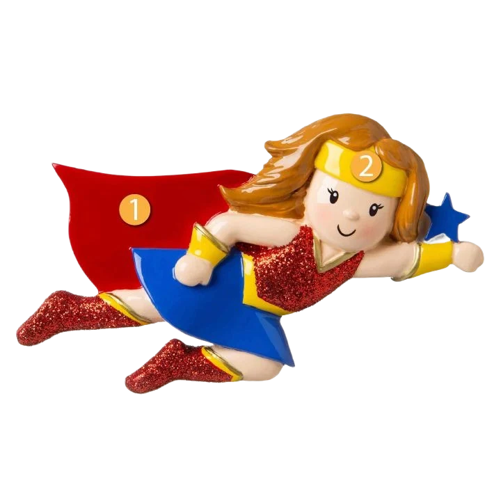 Effective PolarX Personalized Boy Superhero Ornament Soft