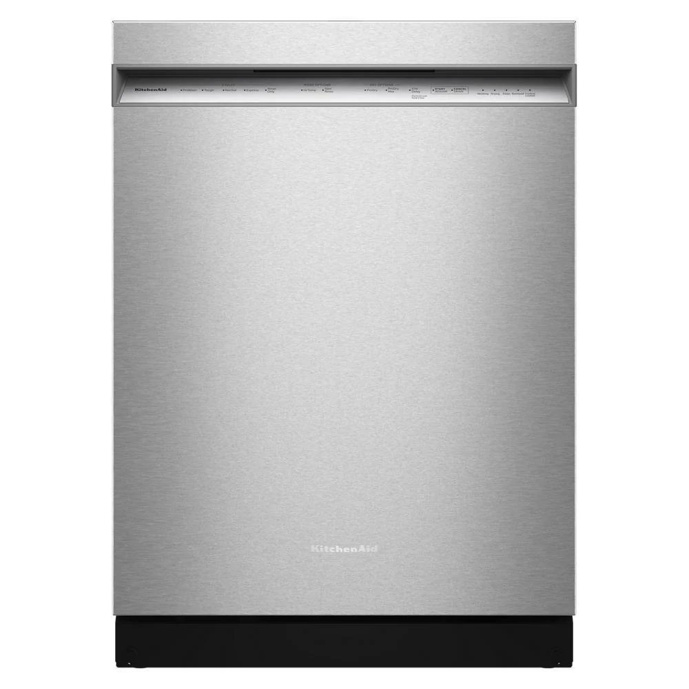 Trendy KitchenAid® Third Level Utensil Rack Dishwasher with 30 Total Wash Jets in PrintShield Finish 47 dBA Professional