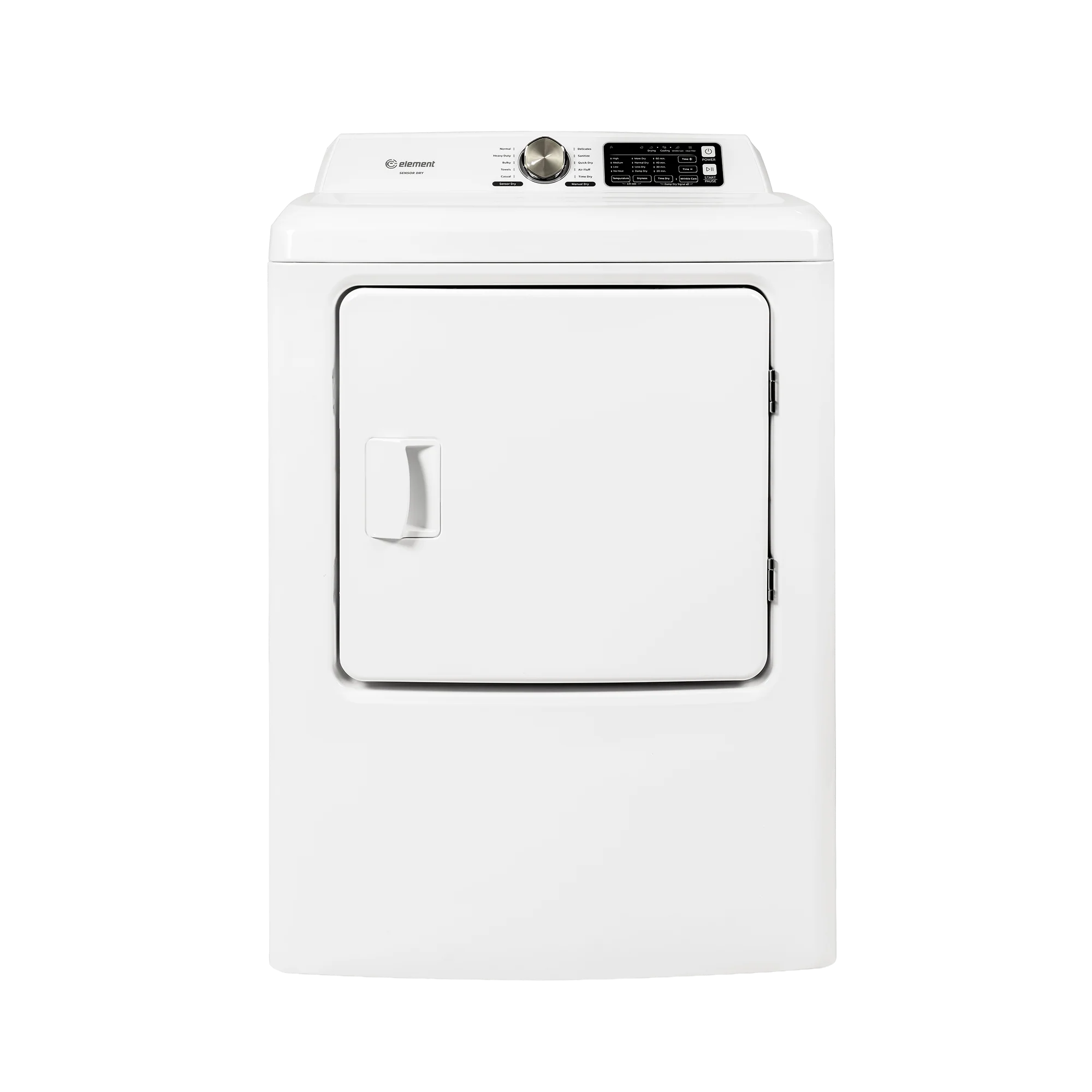 Artisan Element Electronics 7.0 cu. ft. Front Load Electric Dryer – White ETD7027ECW Refined