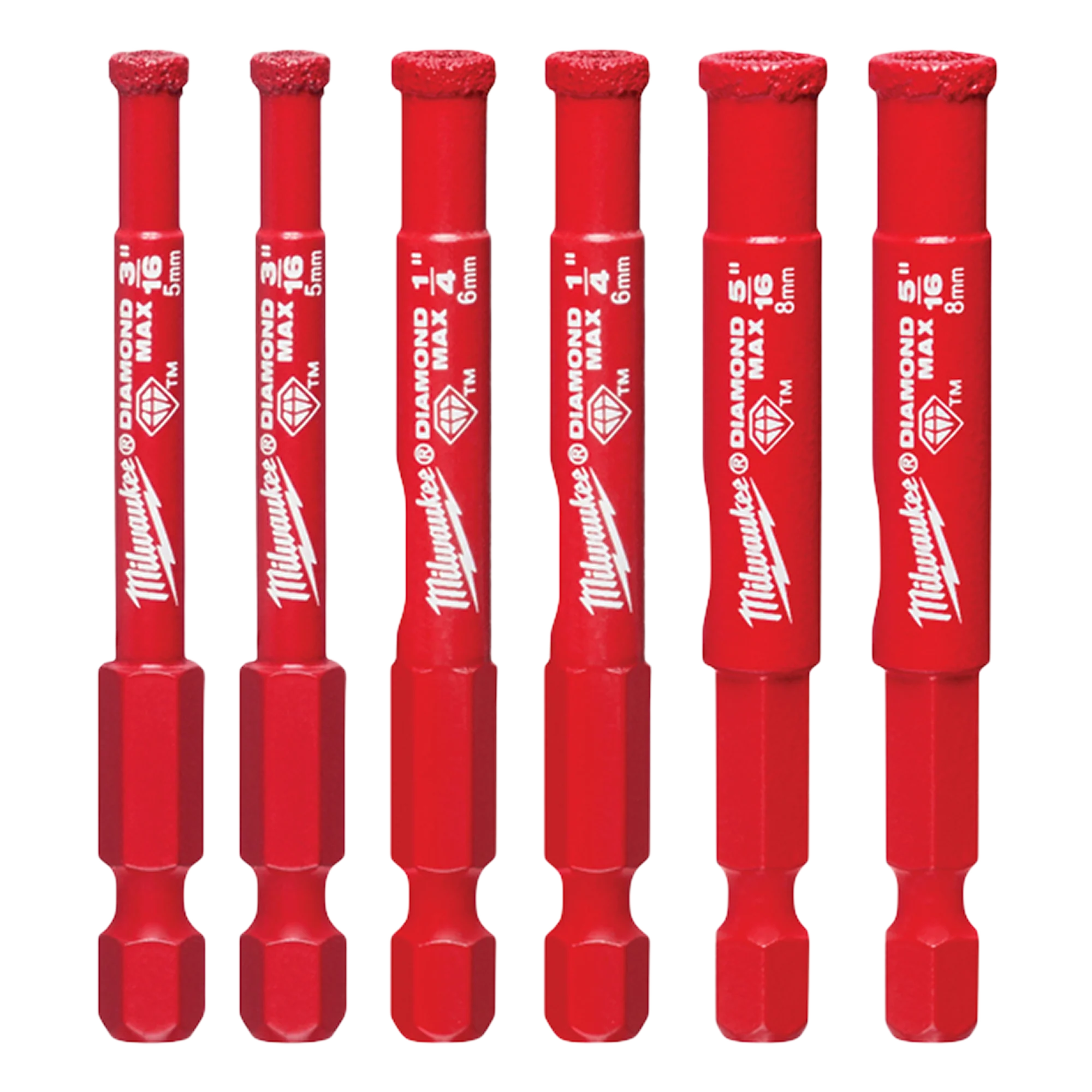 Premium Milwaukee 3PC DIAMOND MAX™ Hole Saw Bit Set High-Grade