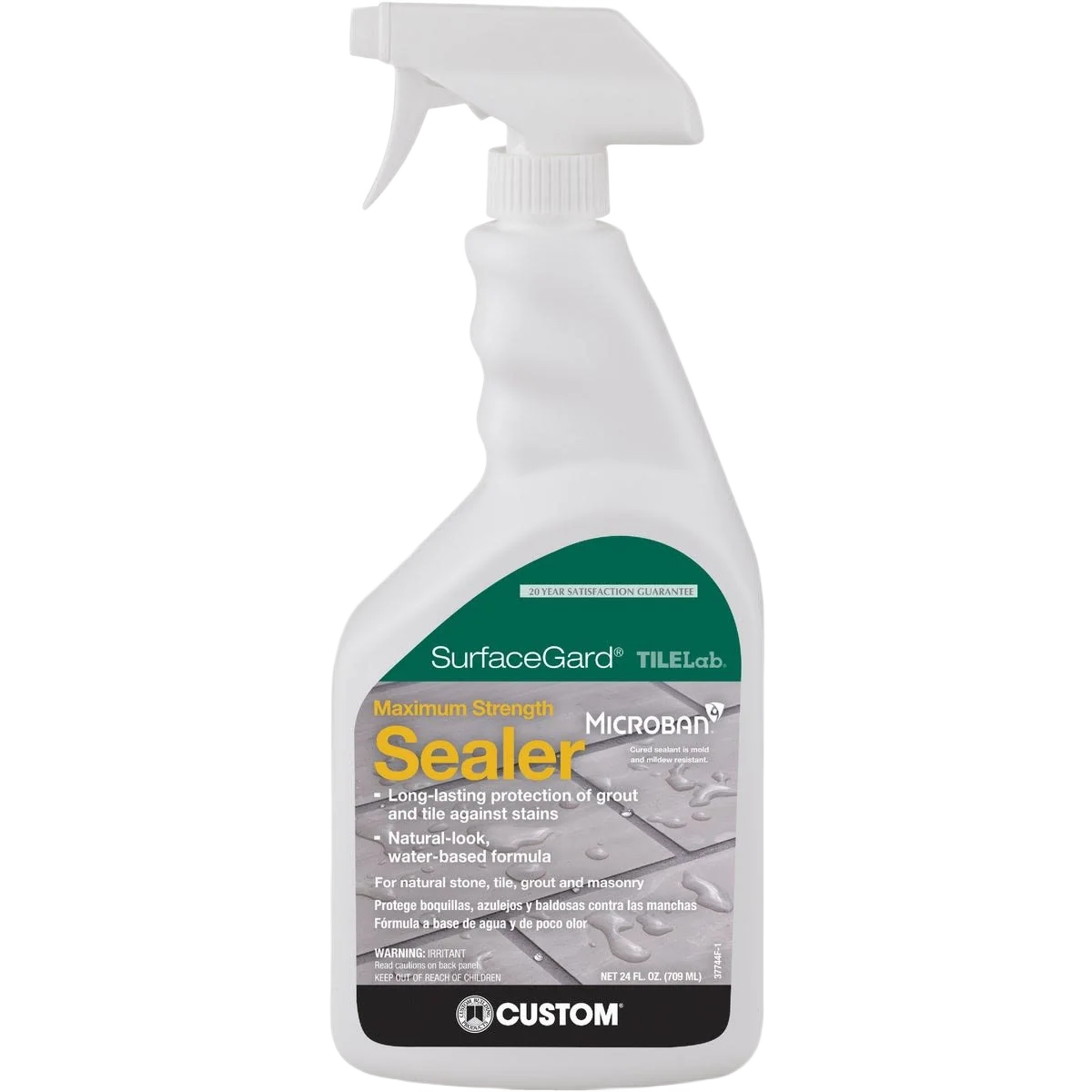 Fast Custom Building Products TILELab Surfacegard Grout Tile Sealer High-Performance