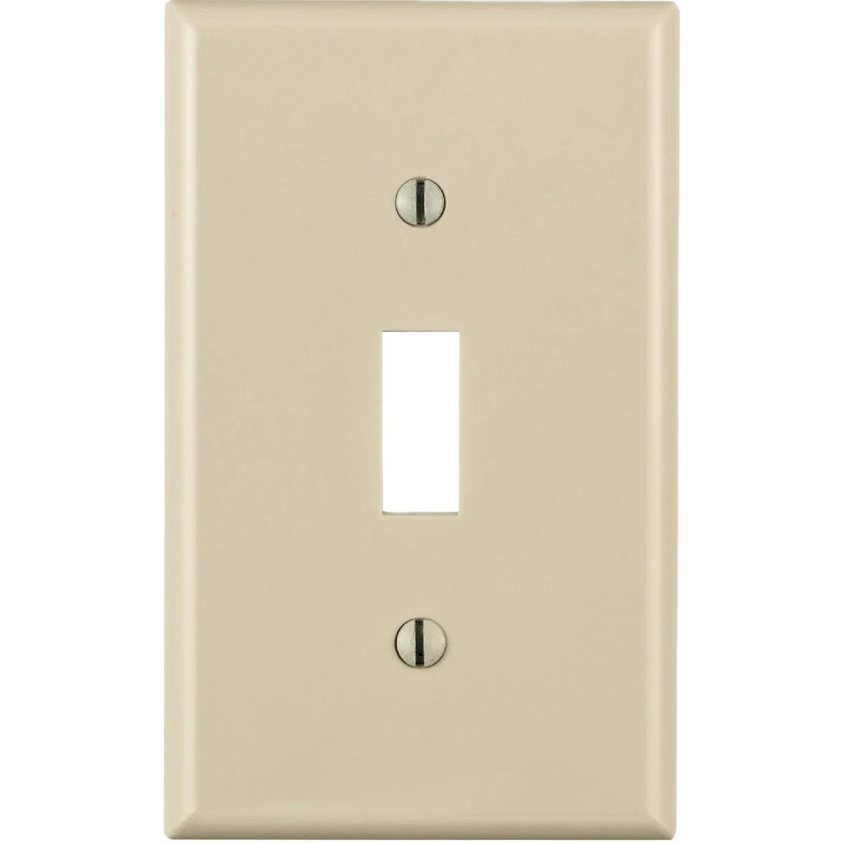 Advanced Leviton Toggle Switch 1-Gang Light Almond Wall Plate Soft