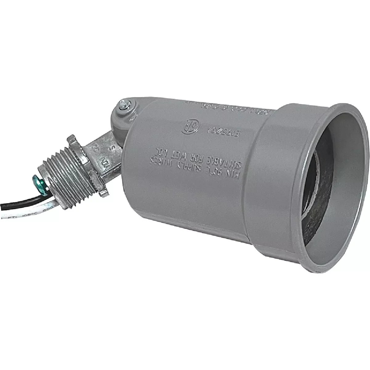 Premium Southwire PAR38 Gray Weatherproof Lamp Holder Crafted