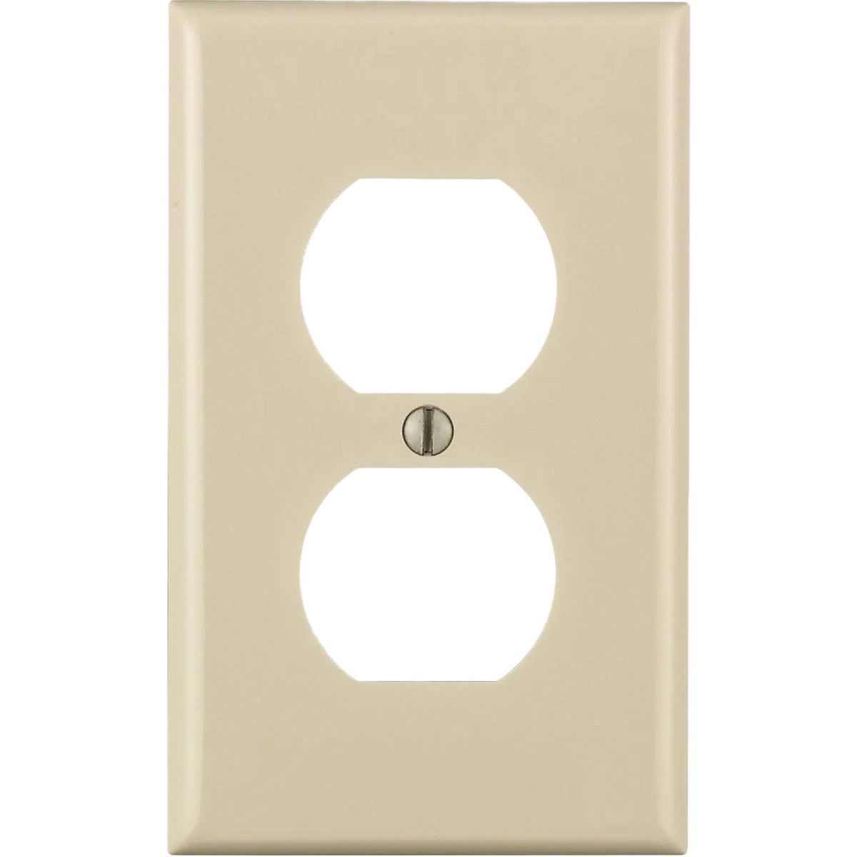 Exclusive Leviton Commercial 1-Gang Light Almond Outlet Wall Plate Comfortable