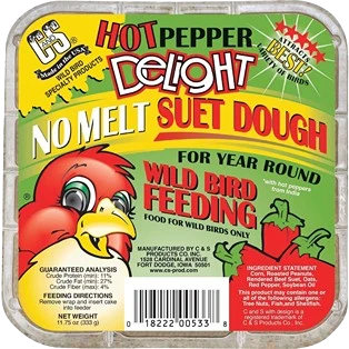 Outstanding C S 11.75 Oz. Hot Pepper Delight No Melt Suet High-Performance