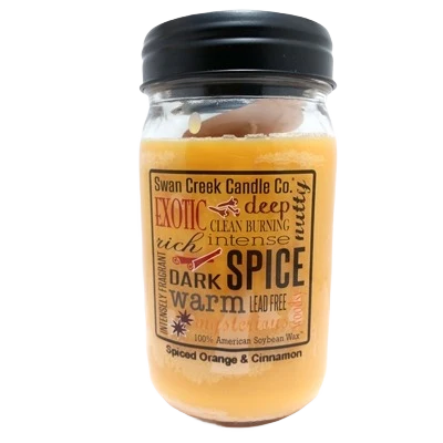 Fast Swan Creek Spiced Orange Cinnamon Pantry Jar Candle 12 oz. Official