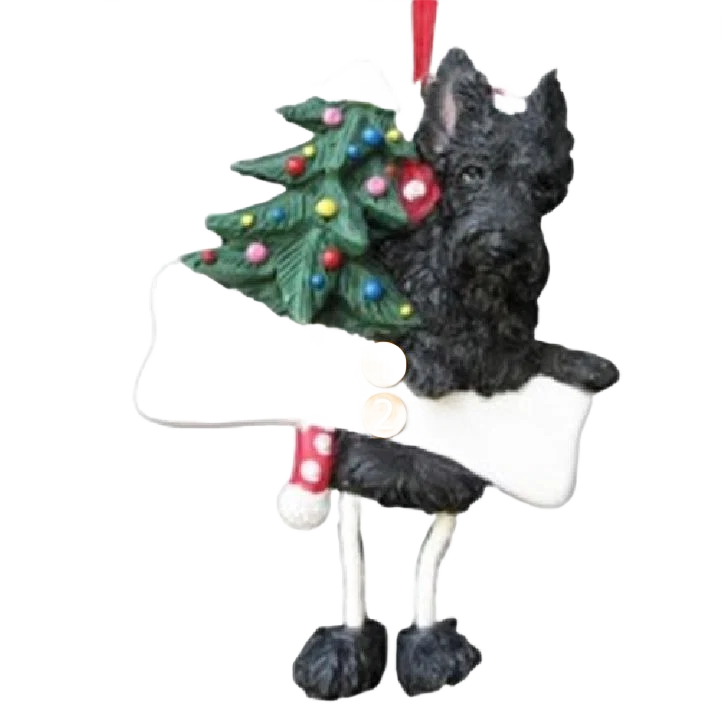 Contemporary E S Pets Personalized Scottie Dangling Legs Ornament Convenient