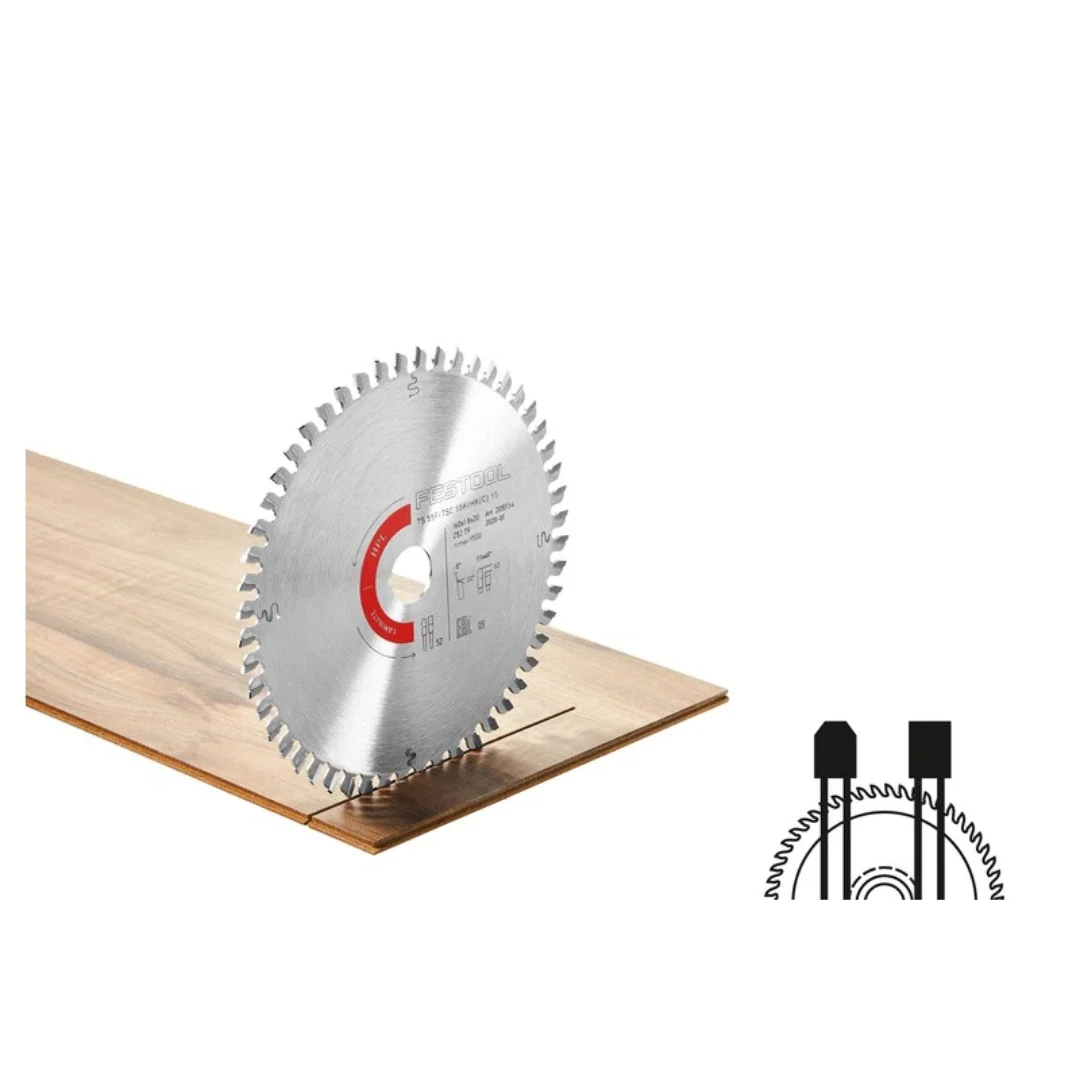 Soft Festool 496309 TS 55 EQ Solid Surface – Laminate Saw Blade 48 Teeth Next-Generation