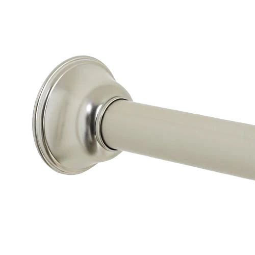 Innovative Zenith 72 in. Aluminum Minial Brushed Nickel Adjustable Shower Rod Secure