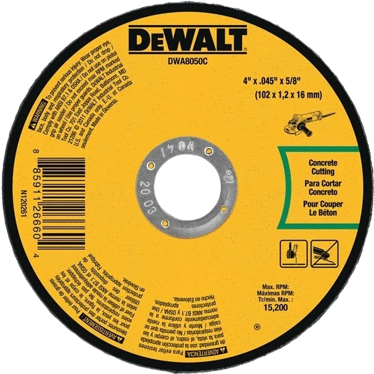 Official DEWALT 4-1 2 X .045 X 7 8 T1 Masonry Cutting Wheel Premium