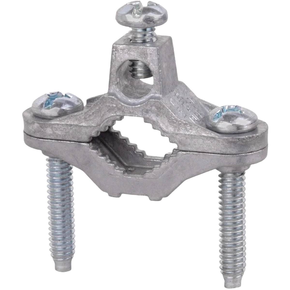 Environmentally Friendly Southwire 1 2 In. to 1 In. 10 SOL STR to 2 STR Zinc Ground Clamp Safe