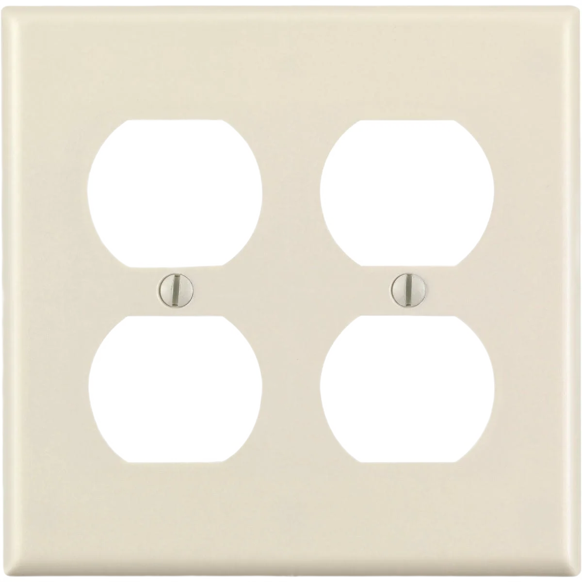 Sustainable Leviton 2-Gang Smooth Plastic Outlet Wall Plate Light Almond Smart