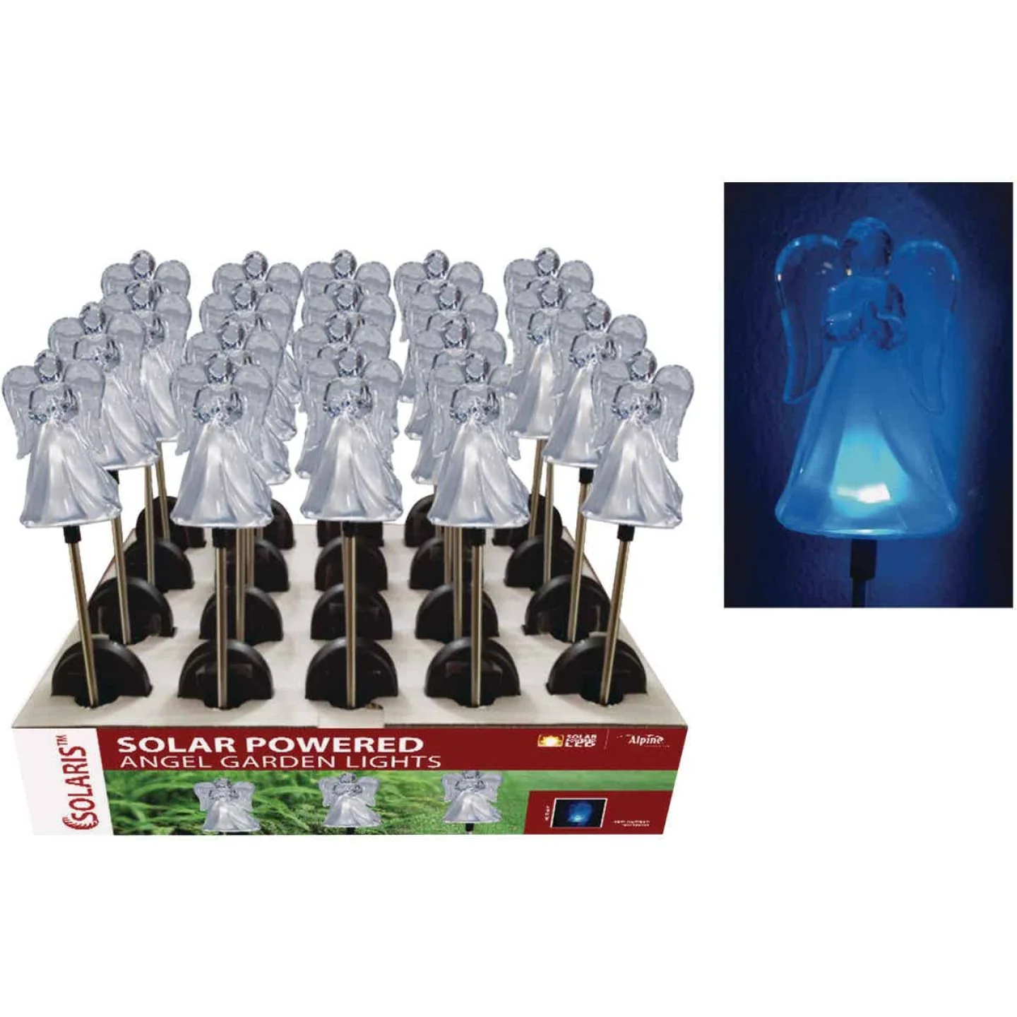 Fast Solaris 35 in. Acrylic Angel Solar Stake Light Lawn Ornament Comfortable