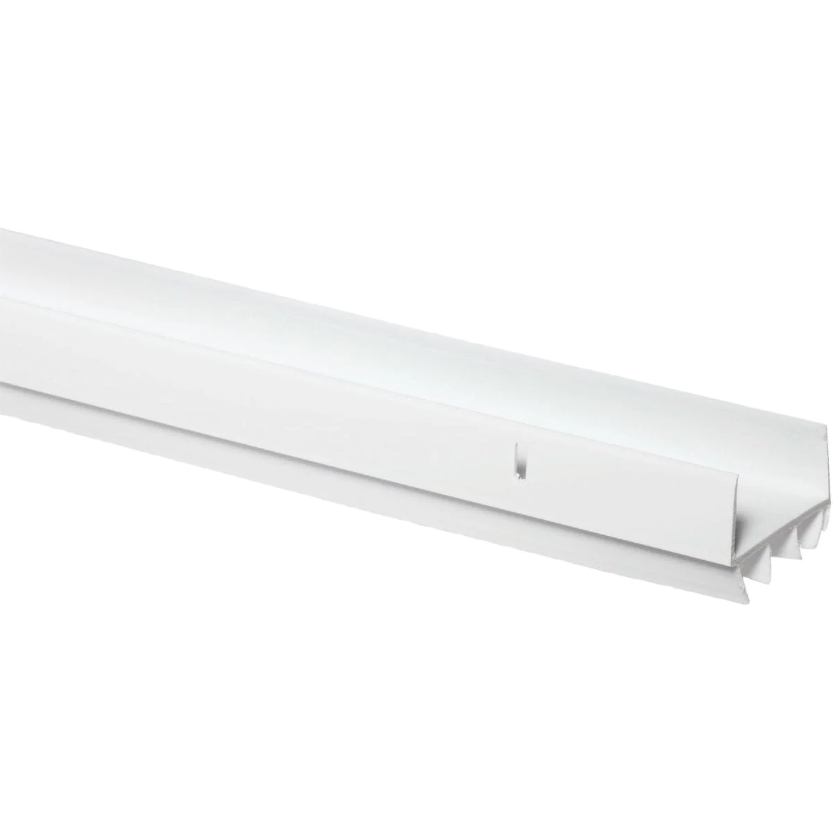Secure M-D White U-Shaped Door Bottom with Vinyl Fins 1.75 In. W x 1.25 In. H x 36 In. L Effective