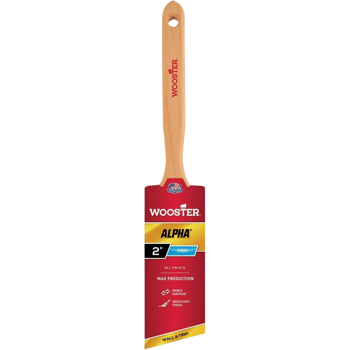 Solid Wooster Alpha 2 in. Angle Sash Paint Brush Proven