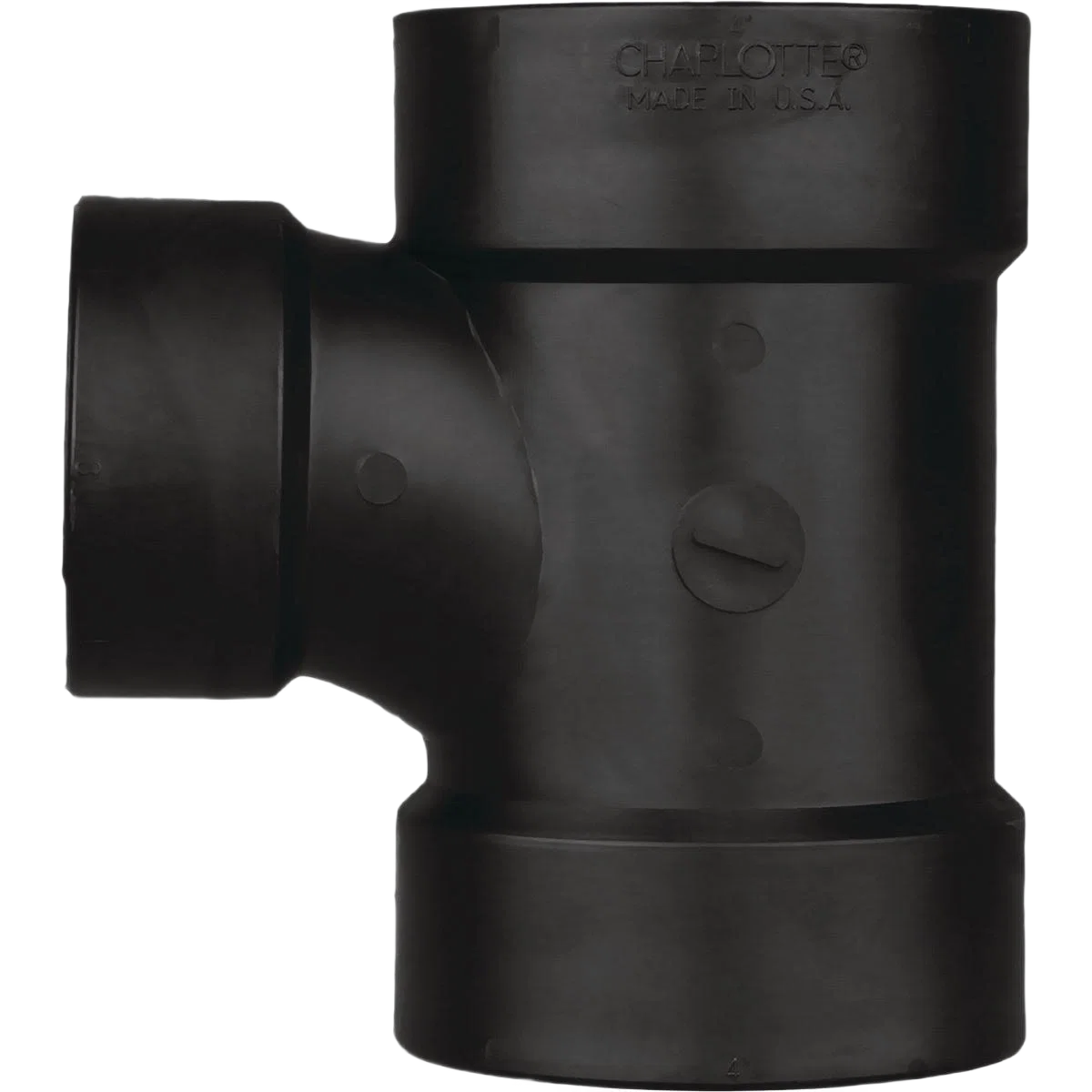 Comfortable Charlotte Pipe 4 x 4 x 3 ABS Sanitary Tee Lightweight