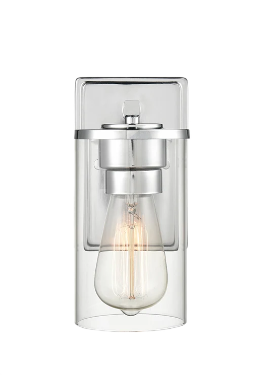 Long-Lasting Millennium Lighting 1 Fixture Chrome Verlana Sconce Crafted