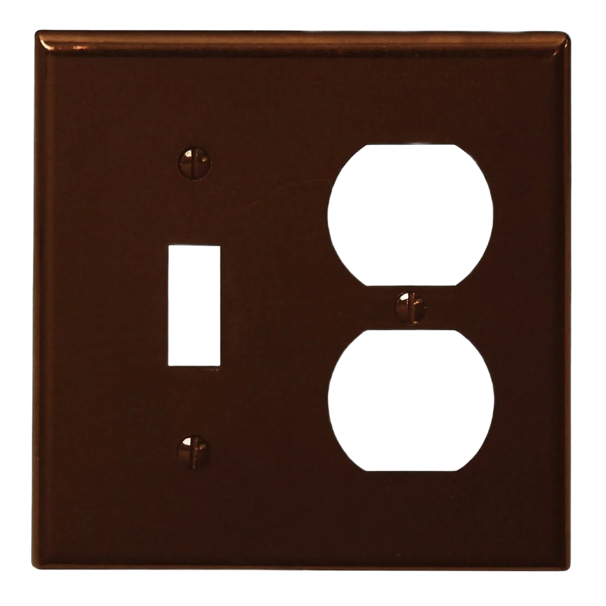 Excellent Leviton 2-Gang Single Toggle Duplex Brown Outlet Wall Plate Versatile