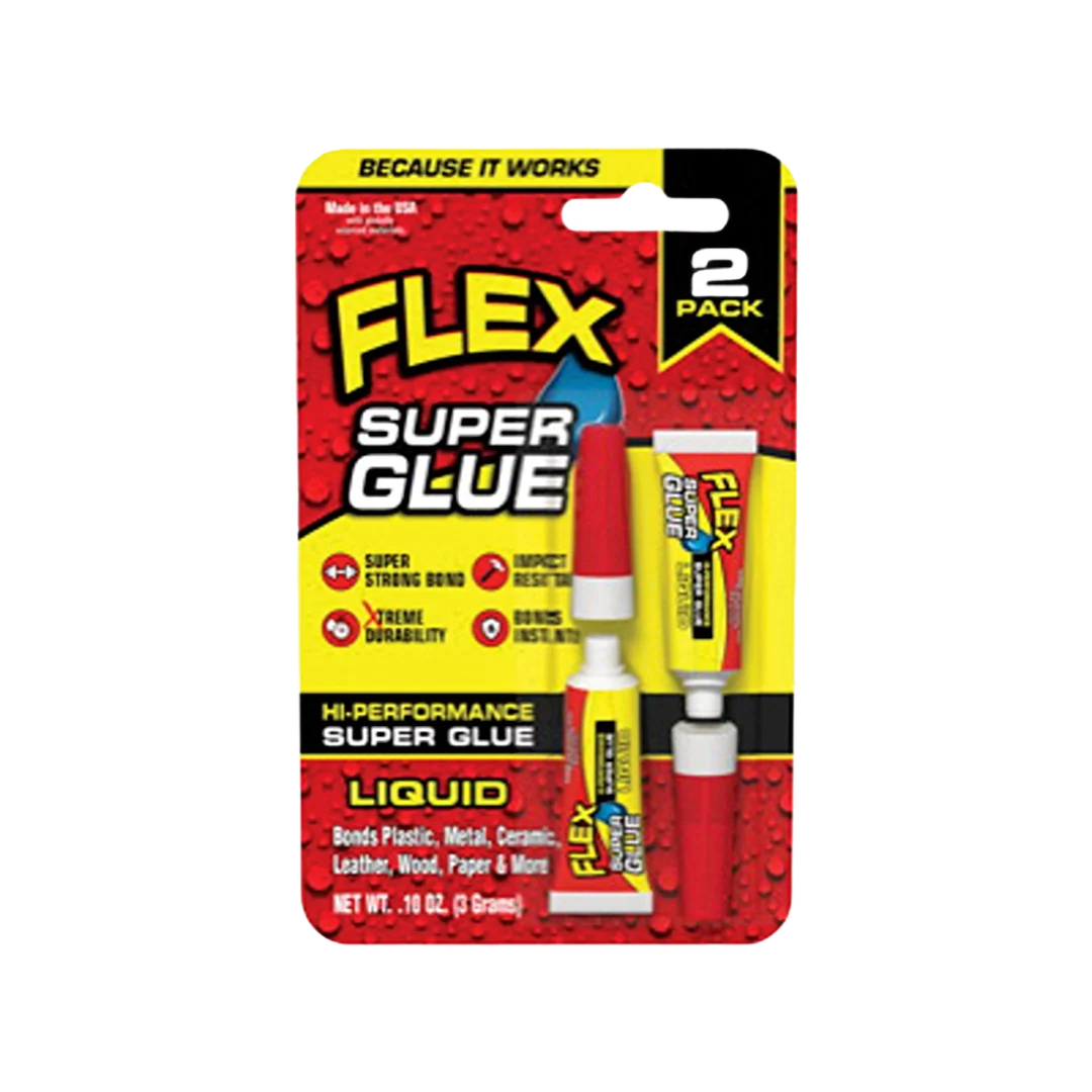 Prestigious Flex Super Glue 0.1 oz. Liquid Glue 2Pk User-Friendly