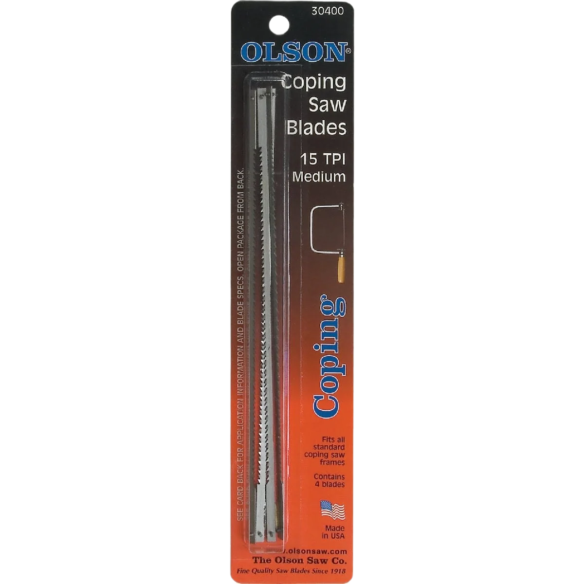 Sustainable Olson 6-1 2 in. x 15 TPI Med Coping Saw Blades 4-Pack Elite