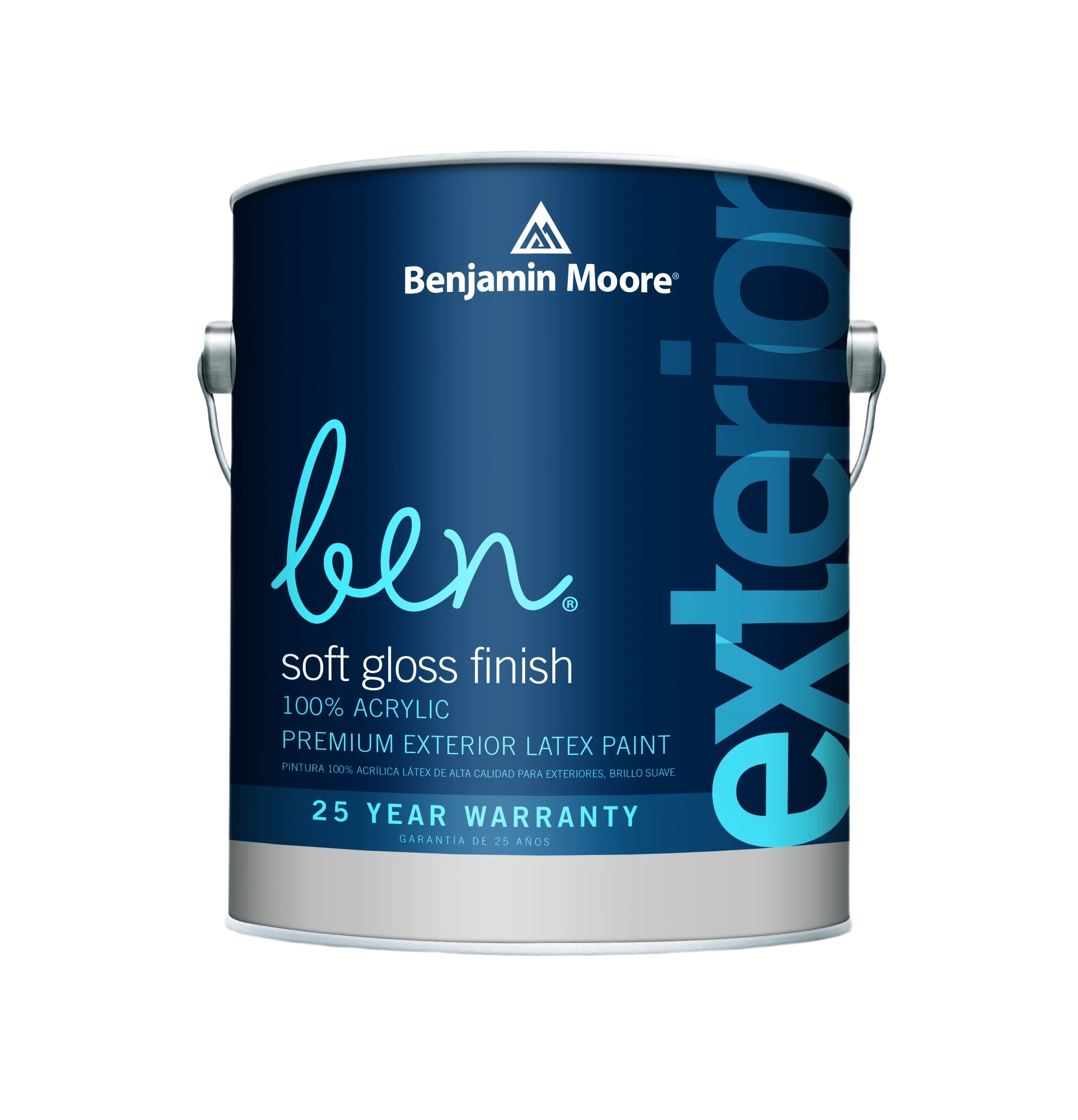 Excellent Benjamin Moore Ben 2X Soft Gloss Finish Tintable Exterior Paint 1 Quart Consistent