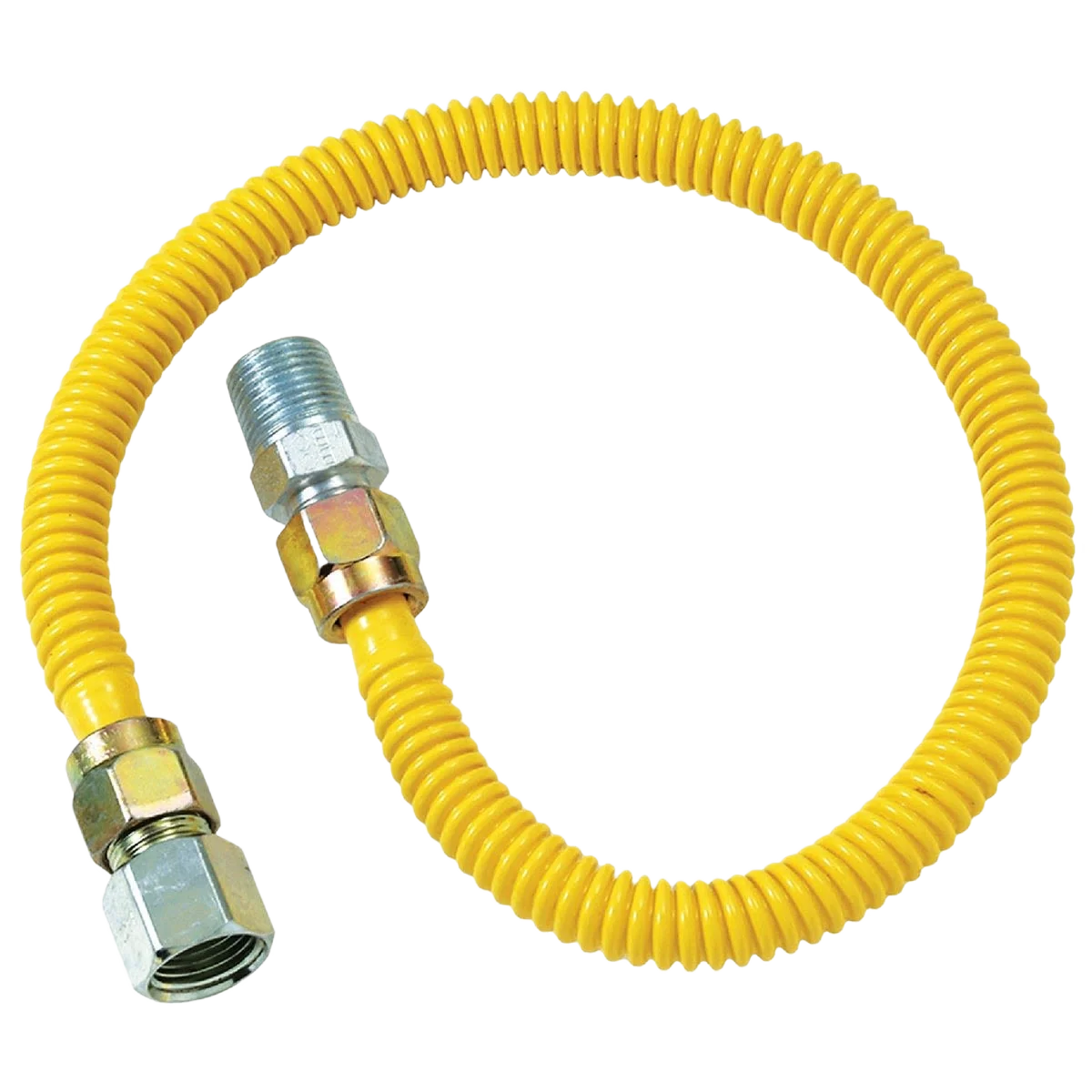 Durable Dormont 1 2 OD x 48 Coated Stainless Steel Gas Connector 1 2 FIP x 1 2 MIP Flexible