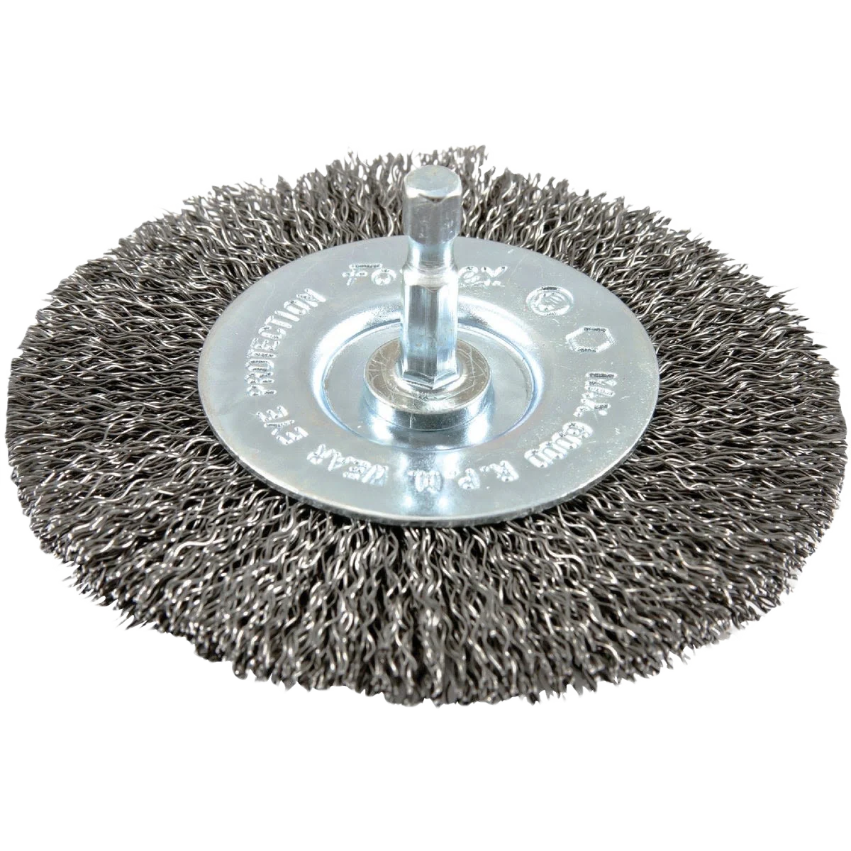 Secure Forney 4 In. Coarse Drill-Mounted Wire Wheel High-Grade