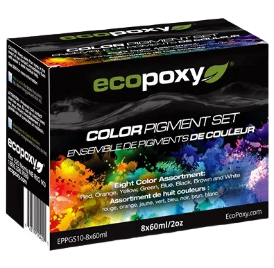 Consistent EcoPoxy Liquid Color Pigment Set 8-pc 60ml Excellent