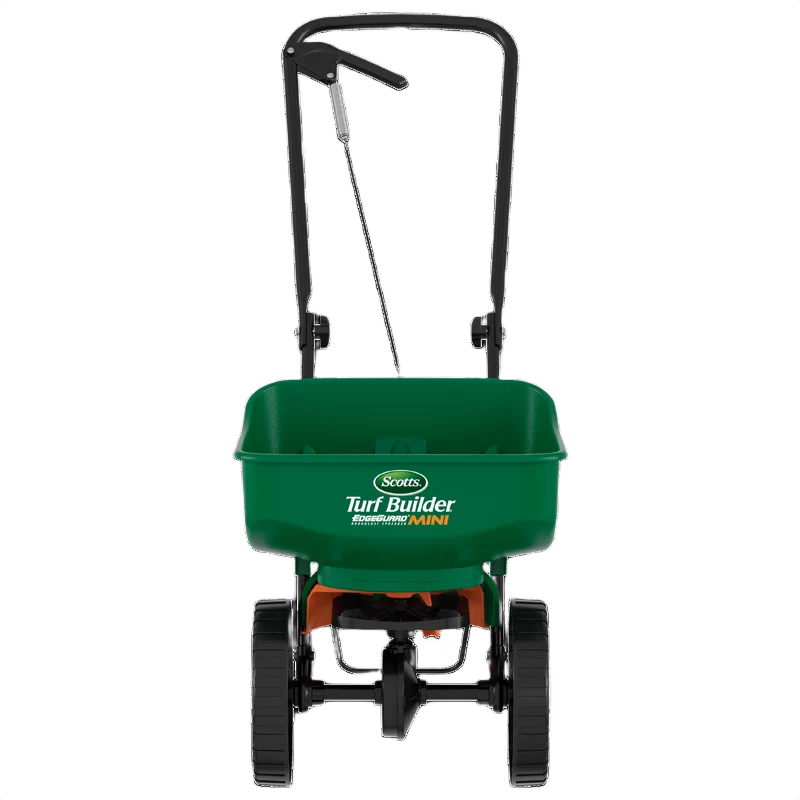 Refined Scotts Turf Builder EdgeGuard Mini Broadcast Spreader Natural