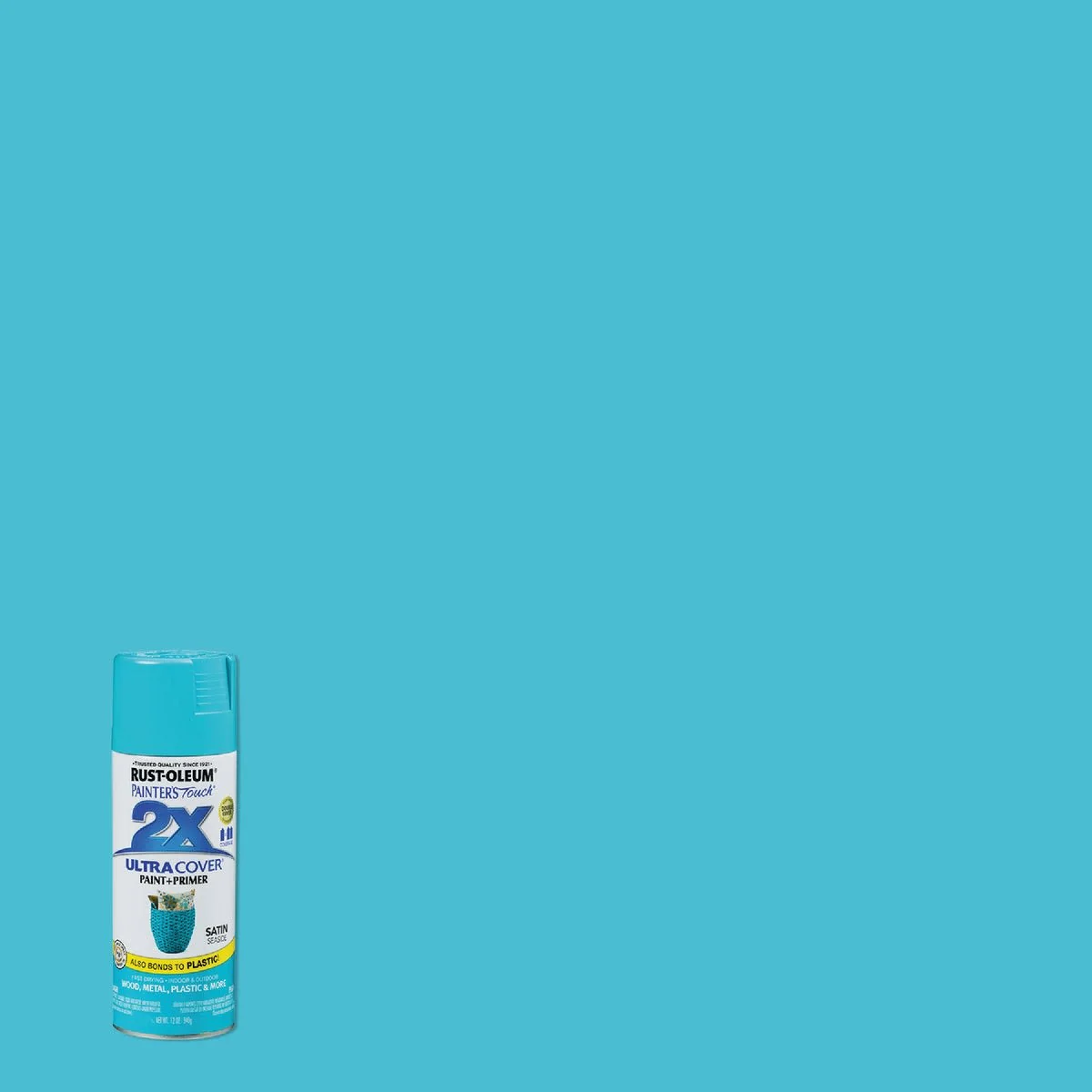 Dependable Rust-Oleum Painters’ Touch 2X Seaside Satin Spray Paint Primer 12 oz. Solid