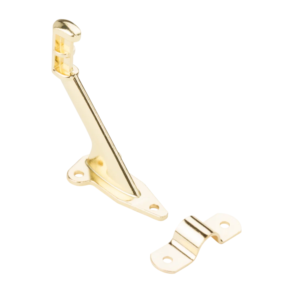 Casual National Hardware Bright Brass Handrail Bracket with Fasteners High-End