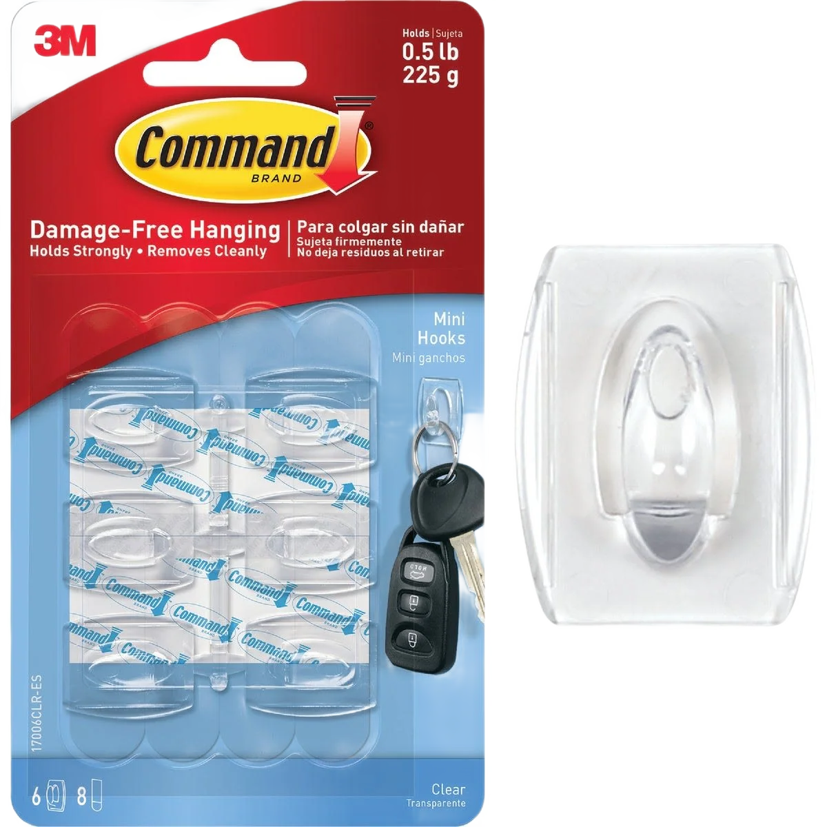 Artisan 3M Command General Mini Adhesive Utility Hook 6-Pack Trusted