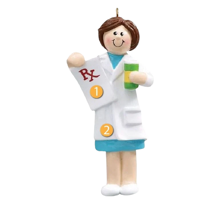 Proven Rudolph Me Personalized Woman Pharmacist Ornament Refined