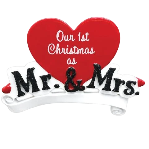 Consistent PolarX Personalized Mr. Mrs. Ornament Eco-Friendly