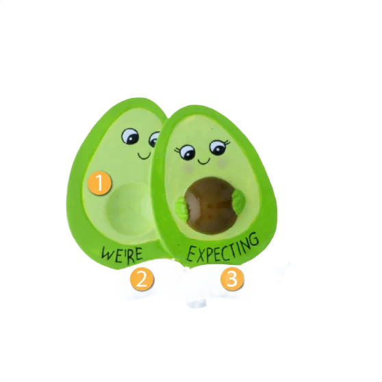 Trusted PolarX Personalized Avacado Family We’re Expecting Ornament Verified