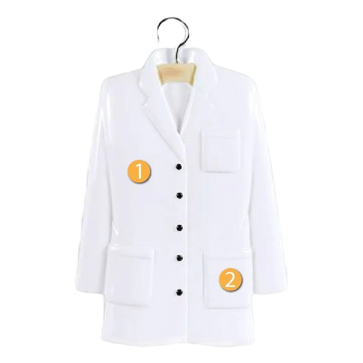 Crafted PolarX Personalized Lab Coat Ornament Carefully Designed