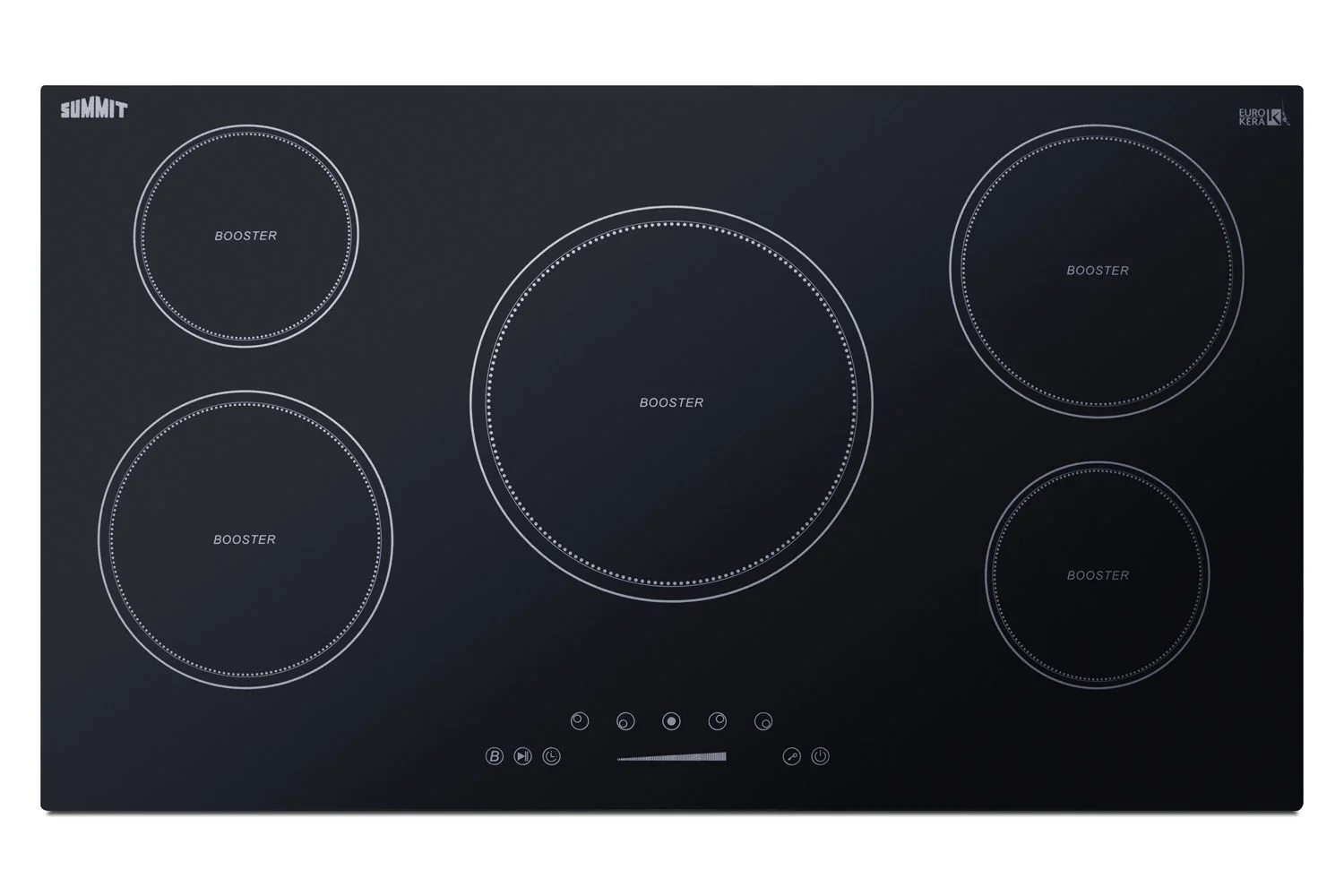 Environmentally Friendly 36 Wide 208-240V 5-Zone Induction Cooktop Trendy