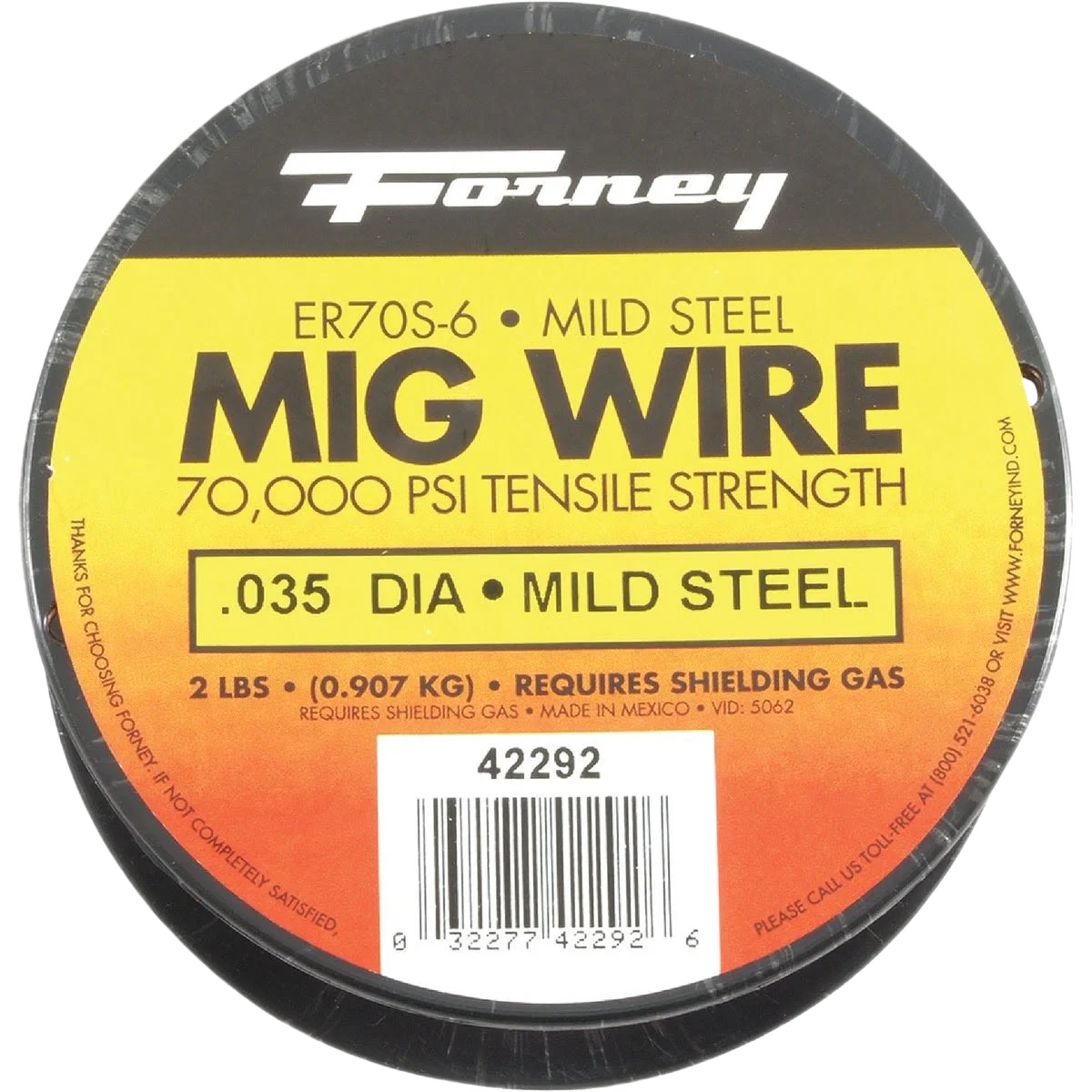 Practical Forney Mild Steel Mig Wire 0.035 In. 2 Lb. Outstanding