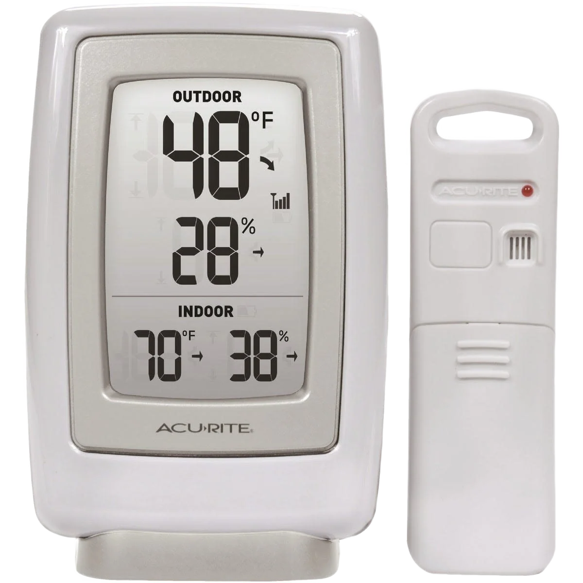 High-Performance AcuRite Plastic Wireless Indoor Outdoor Thermometer Humidity Gauge Verified