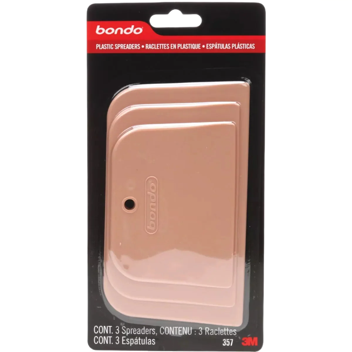 Efficient Bondo Assorted Sizes Spreader 3-Pack Sophisticated