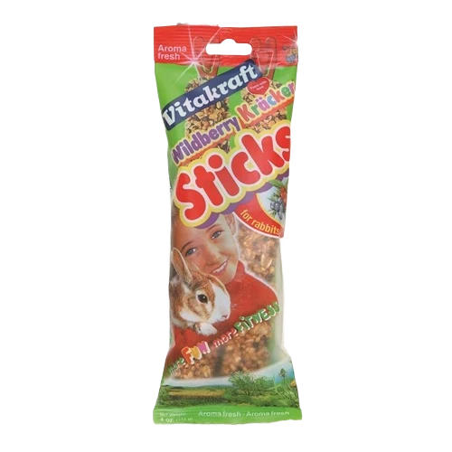 Functional Vitakraft Wildberry Crunch Sticks for Rabbits 2 Pack Fine