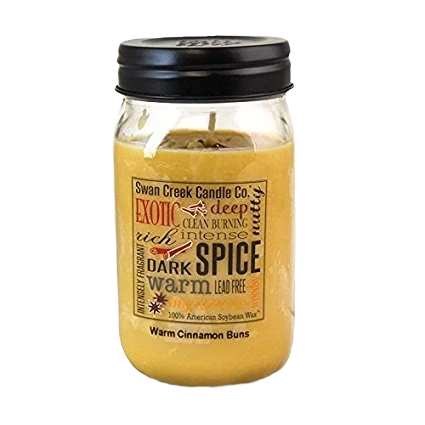 Expertly Made Swan Creek Warm Cinnamon Buns Pantry Jar Candle 12 oz. Next-Generation