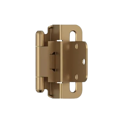 Sophisticated Amerock 3 8 Inset Self-Closing Partial Wrap Champagne Bronze Cabinet Hinge Official