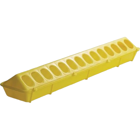 Sophisticated Little Giant Yellow Flip-Top Poultry Feeder 20 in. Convenient