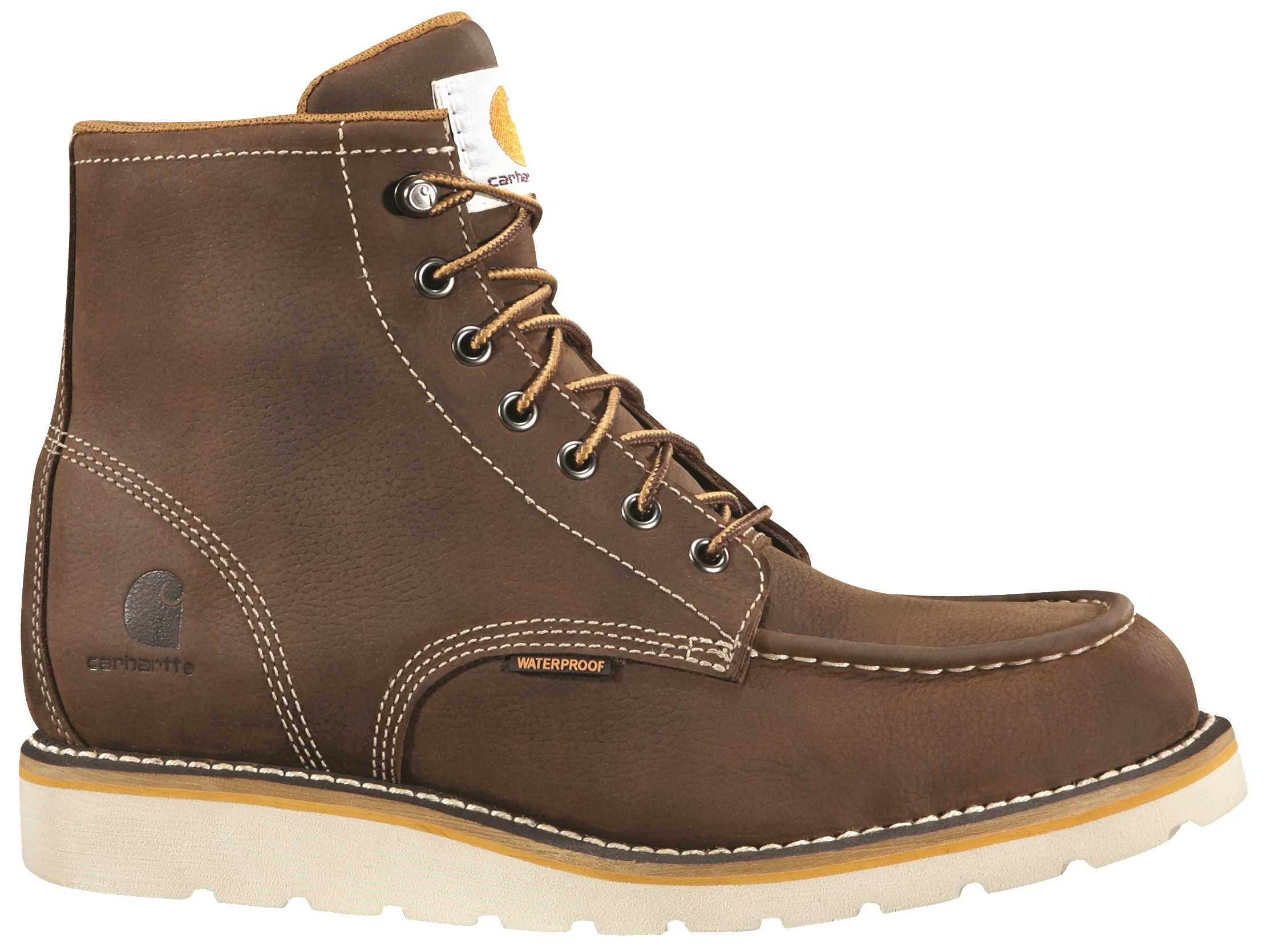 Powerful Carhartt Dark Brown Oil Tanned Waterproof Wedge Boots 11W Clean