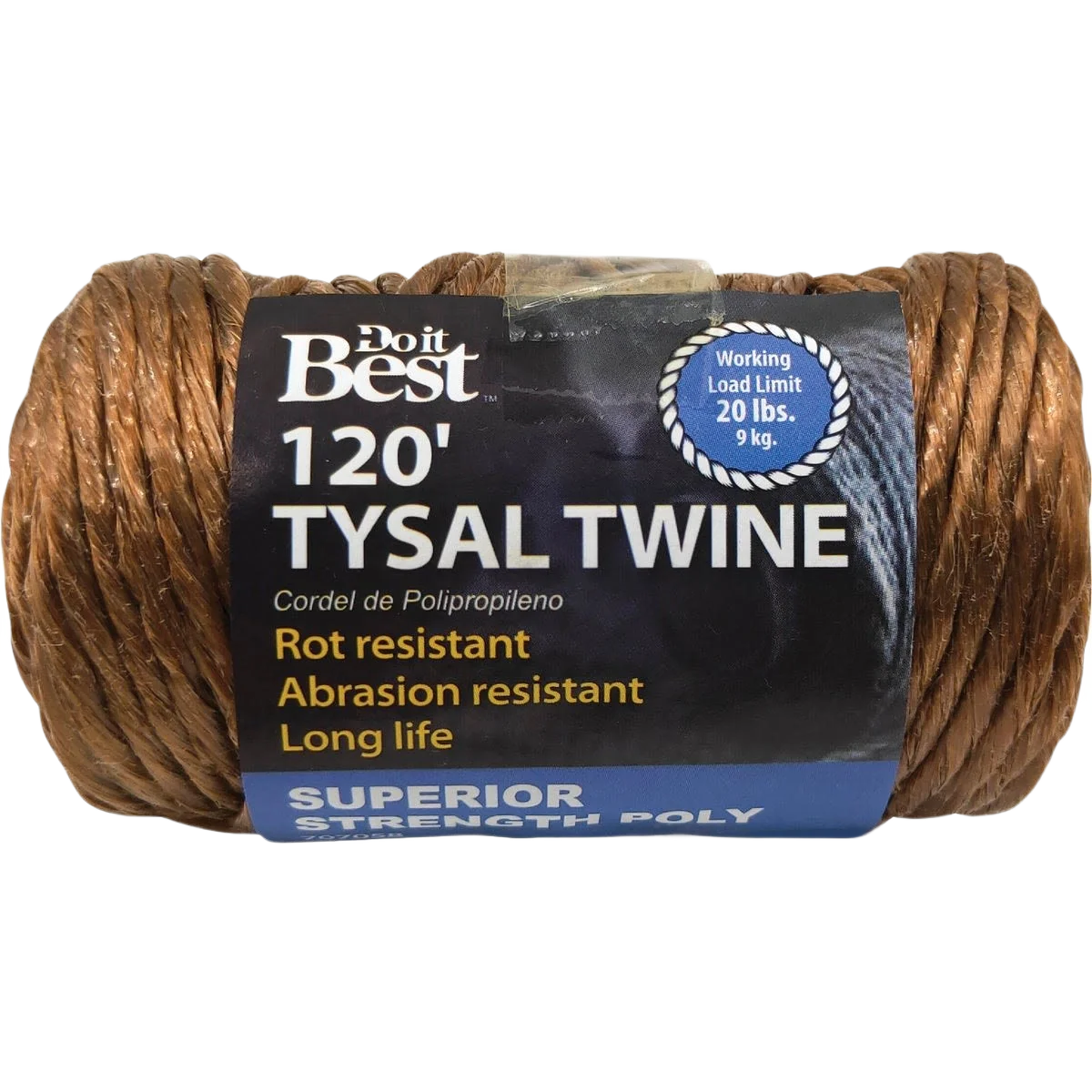 Modern Do it 5 64 In. Brown Polypropylene Tysal Twine 120 ft. Minimalist