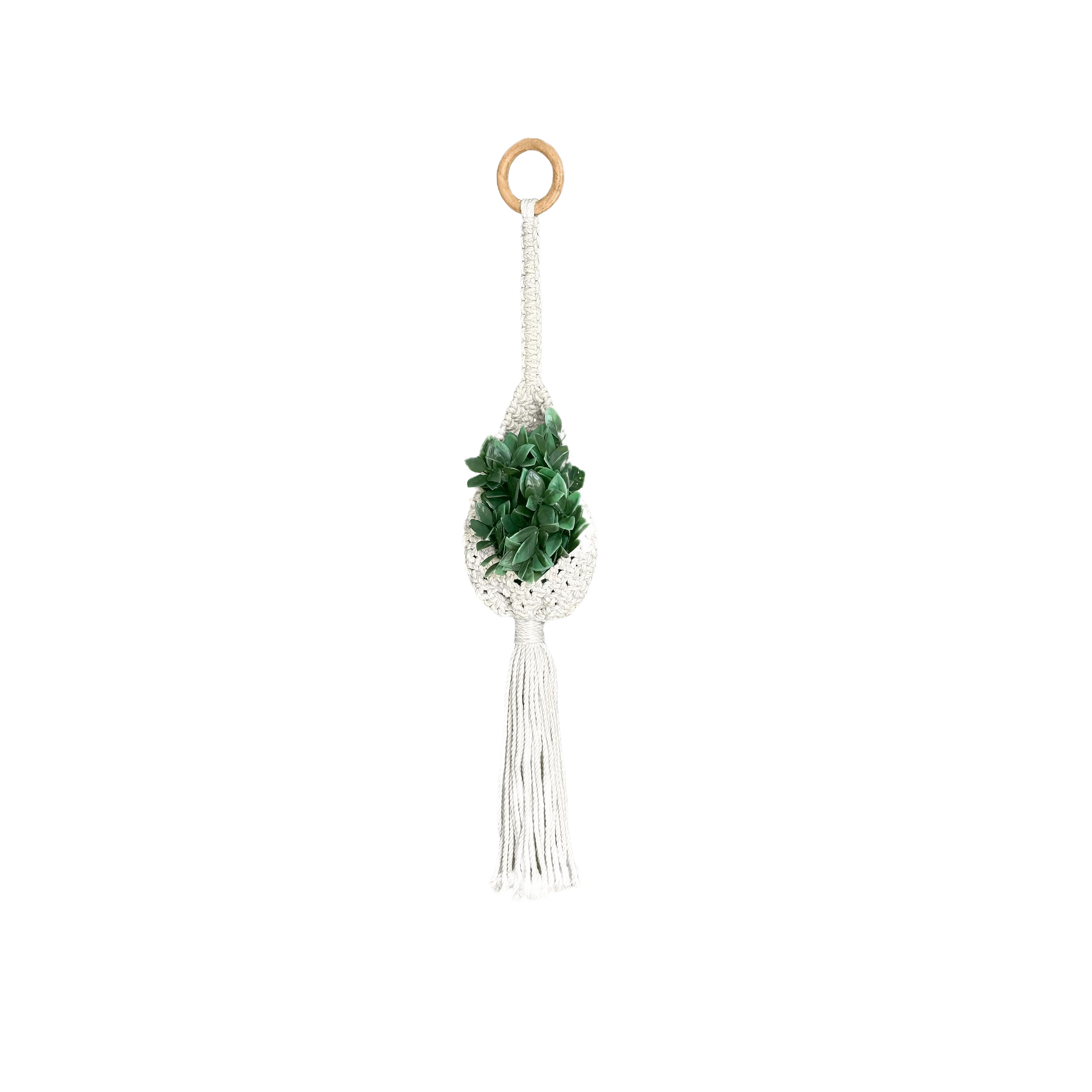Proven Meesh Drops 3-4 Medium Air Plant Macrame Holder 25 Length Quality