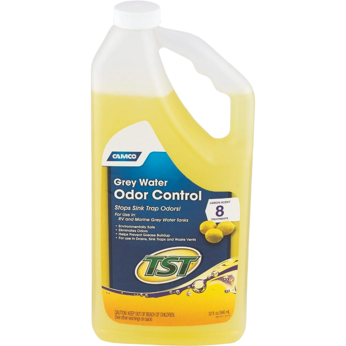 High-End Camco TST Grey RV Water Line Cleaner Natural