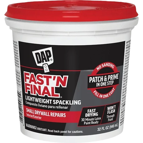 Healthy DAP Fast’ N Final Lightweight Spackling 32 oz. Professional